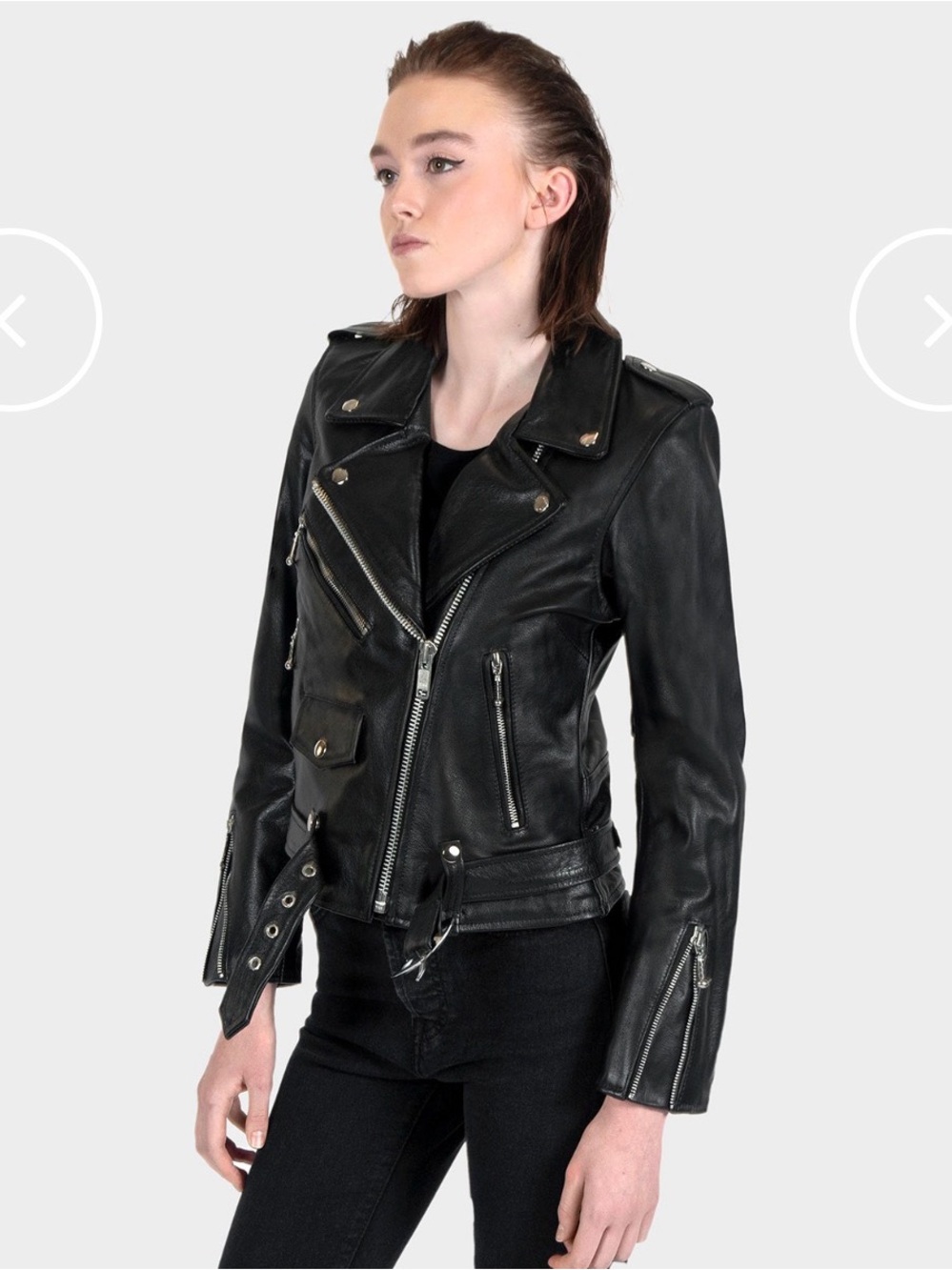 Straight To Hell Leather Jacket size L